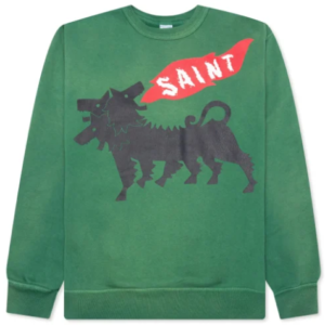 Green Saint Michael Cerberus Crewneck