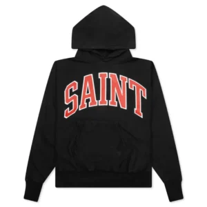 SAINT MICHAEL BASIC HOODIE – BLACK