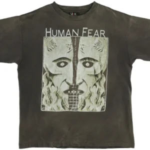 Saint Mxxxxxx Human Fear T Shirt Vintage Black