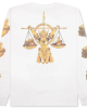 White Saint Michael L S T shirt